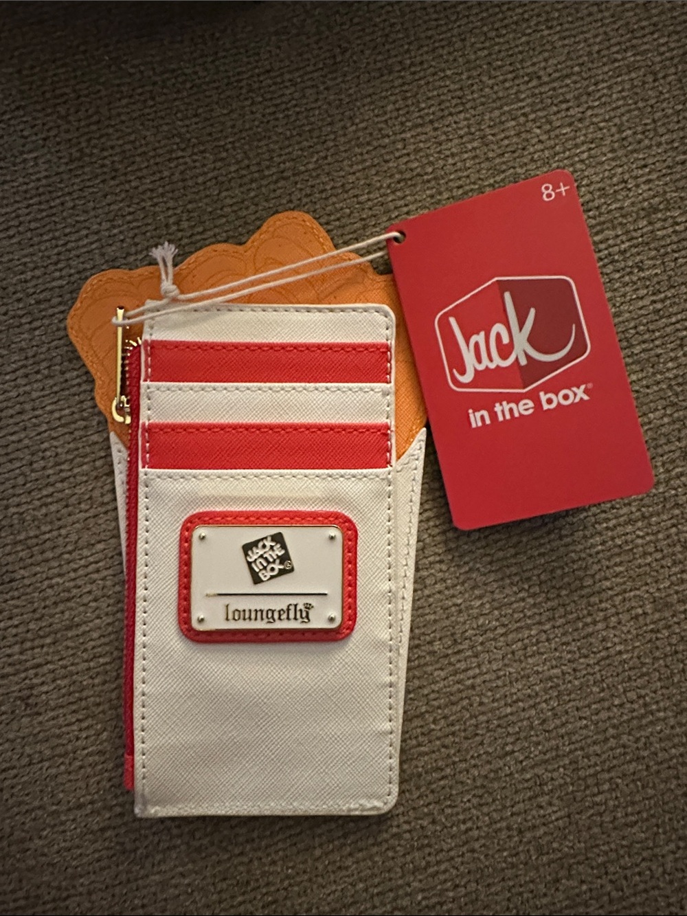 Loungefly White, Red & Orange Jack in the Box Cardholder